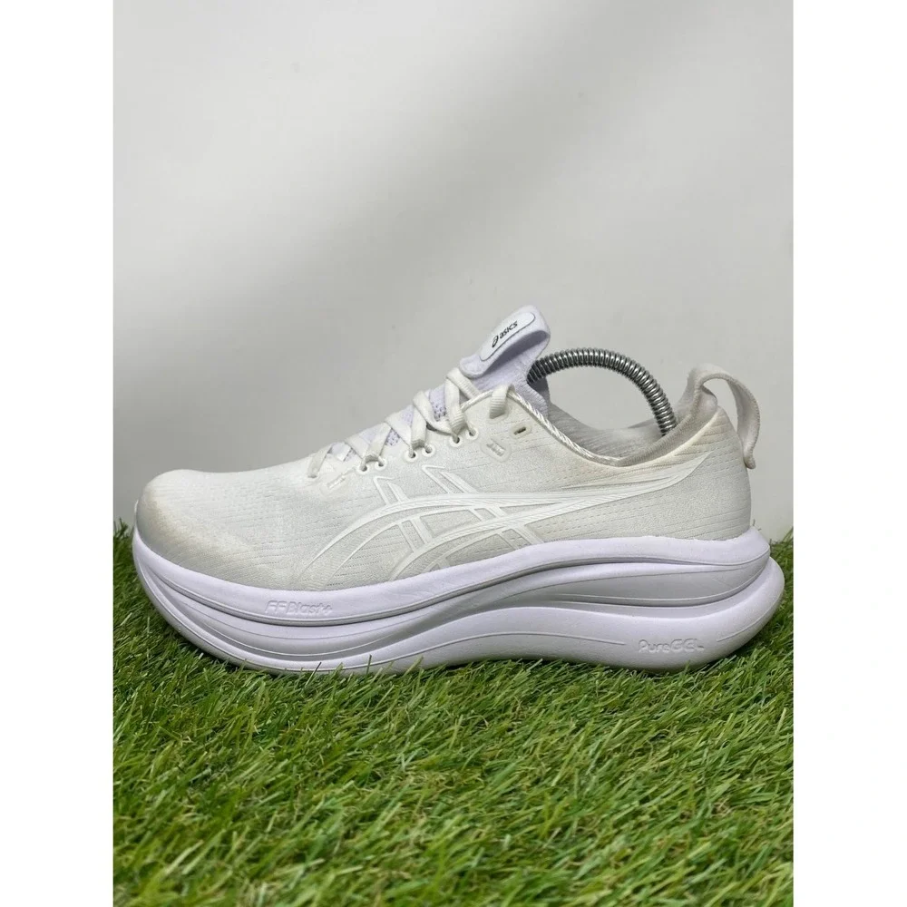 Asics Gel Nimbus 26 Shoes Women Sz 8.5 White Athletic Running Sneakers 1012B899
